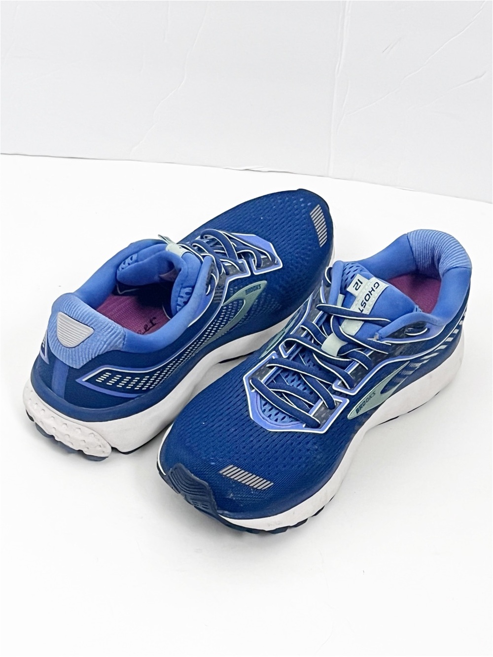 BROOKS Ghost 12 Blue Sneakers Tennis Shoes Size 8.5 Running Walking Lightweight